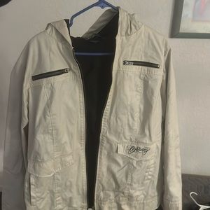 Fly racing white waterproof jacket women’s xl